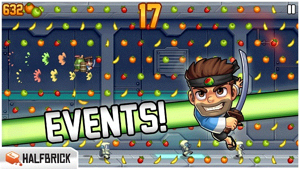 different events in jetpack joyride