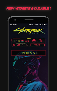 Cyberpunk 2077 Forecast Widget Wallpaper 1.5 Paid