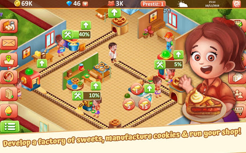 Idle Sweet Bakery Cakes Factory 1.13.2 MOD (Unlimited Cash + Diamonds)