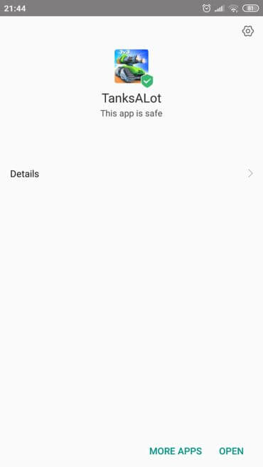 Tanks A Lot Mod Apk installed